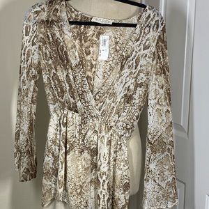 Snakeskin romper